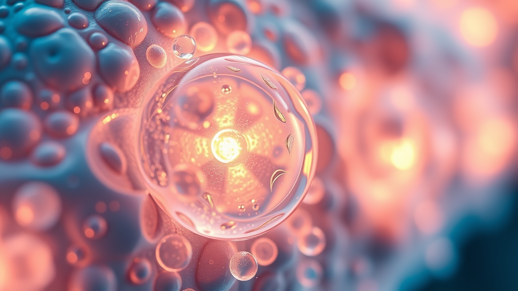Gezonde huidcellen onder laserbehandeling, concept dermatologie behandelingen